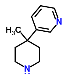 3-(4-Methyl-4-piperidinyl)pyridine结构式