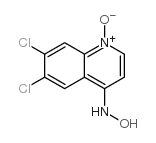 6,7-DICHLORO-4-HYDROXYLAMINOQUINOLINE1-OXIDE Structure