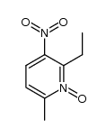 2-ethyl-6-methyl-3-nitropyridine 1-oxide Structure