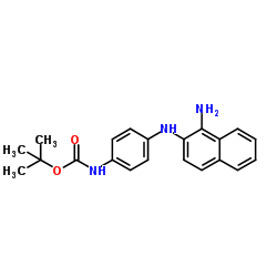 1-amino-2-(4-tertbutoxycarbonylaminophenyl)aminonaphthalene Structure