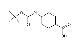 4-(Tert-Butoxycarbonyl-Methyl-Amino)-Cyclohexanecarboxylic Acid structure