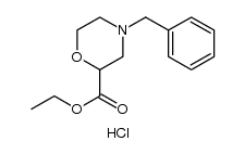 Ethyl 4-Benzyl-2-Morpholinecarboxylate Hydrochloride structure