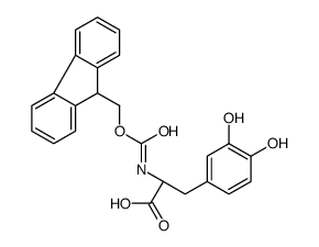 N-[(9H-Fluoren-9-ylmethoxy)carbonyl]-3-hydroxy-L-tyrosine结构式