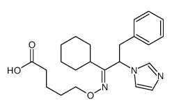 5-[(1-cyclohexyl-2-imidazol-1-yl-3-phenyl-propylidene)amino]oxypentano ic acid结构式