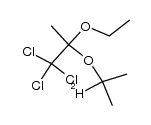 1,1,1-trichloro-2-ethoxy-2-((propan-2-yl-2-d)oxy)propane结构式