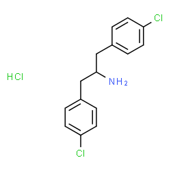 1,3-双(4-氯苯基)丙-2-胺盐酸盐结构式