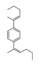 1,4-bis(hex-2-en-2-yl)benzene Structure