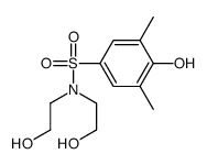 4-hydroxy-N,N-bis(2-hydroxyethyl)-3,5-dimethylbenzenesulfonamide Structure