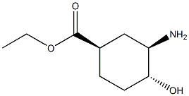 (1R,3R,4R)-3-AMino-4-hydroxy-cyclohexanecarboxylic acid ethyl ester structure