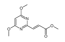 methyl 3-(4,6-dimethoxypyrimidin-2-yl)acrylate结构式