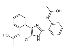 N-[2-[2-(2-acetamidophenyl)-5-chloro-1H-imidazol-4-yl]phenyl]acetamide Structure