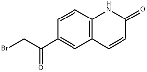 6-(2-Bromoacetyl)-2(1H)-quinolinone结构式