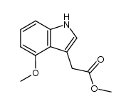 methyl 4-methoxyindolyl-3-acetate结构式