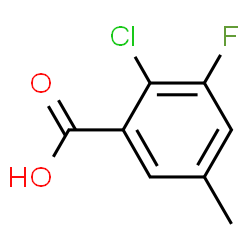 2-Chloro-3-fluoro-5-methylbenzoic acid structure