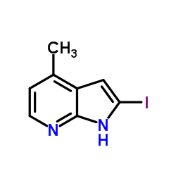 2-Iodo-4-methyl-1H-pyrrolo[2,3-b]pyridine结构式