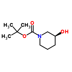 (S)-1-Boc-3-hydroxypiperidine structure