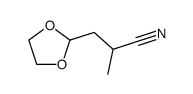 3-[1,3]Dioxolan-2-yl-2-methyl-propionitrile结构式