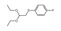 1-(2-diethoxyethylthio)-4-fluorobenzene Structure