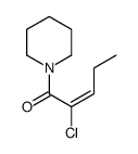 Piperidine, 1-(2-chloro-1-oxo-2-pentenyl)-, (Z)- (9CI) picture