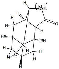 9,10-Dihydroxyadamantane-2-carboxylic acid 2,10-lactone结构式