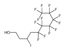 3-Iodo-1H,1H,2H,2H,3H,4H,4H-perfluorodecan-1-ol结构式