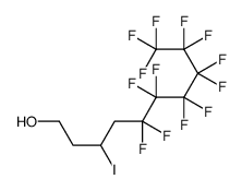 3-Iodo-1H,1H,2H,2H,3H,4H,4H-perfluorodecan-1-ol structure