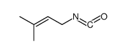 3-Methylbut-2-enyl Isocyanate Structure