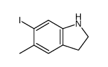 6-iodo-5-methylindoline结构式