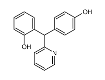 2-[(4-hydroxyphenyl)-pyridin-2-ylmethyl]phenol Structure