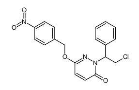 2-(2-chloro-1-phenylethyl)-6-[(4-nitrophenyl)methoxy]pyridazin-3-one结构式