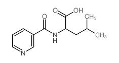 L-Leucine,N-(3-pyridinylcarbonyl)- Structure