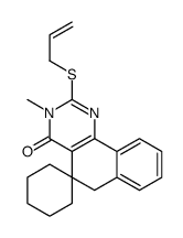 3-methyl-2-prop-2-enylsulfanylspiro[6H-benzo[h]quinazoline-5,1'-cyclohexane]-4-one结构式
