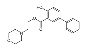 2-morpholin-4-ylethyl 2-hydroxy-5-phenylbenzoate结构式