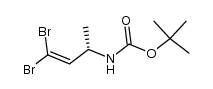 (S)-tert-butyl (4,4-dibromobut-3-en-2-yl)carbamate Structure