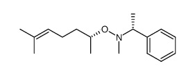 (6R,αR)-2-Methyl-6-(N-methyl-N-(α-methylbenzyl)aminooxy)hept-2-ene Structure