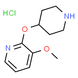 3-Methoxy-2-(piperidin-4-yloxy)pyridine hydrochloride Structure