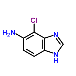 1H-Benzimidazol-5-amine,4-chloro-(9CI) structure