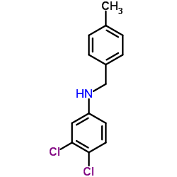 3,4-Dichloro-N-(4-methylbenzyl)aniline Structure