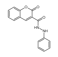 2-oxo-2H-1-benzopyran-3-carboxylic acid 2-phenylhydrazide Structure
