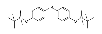 4,4'-di(t-butyldimethylsilyloxy)-1,1'-tellurobisbenzene结构式