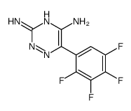 6-(2,3,4,5-tetrafluorophenyl)-1,2,4-triazine-3,5-diamine结构式