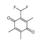 2-(difluoromethyl)-3,5,6-trimethylcyclohexa-2,5-diene-1,4-dione结构式