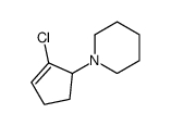 1-(2-chlorocyclopent-2-en-1-yl)piperidine结构式