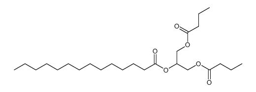 2-(tetradecanoyloxy)propane-1,3-diyl dibutyrate Structure