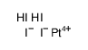 dihydrogen hexaiodoplatinate structure