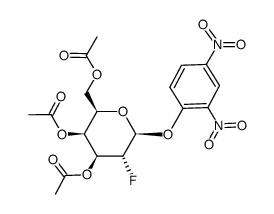 2,4-Dinitrophenyl 2-Deoxy-2-fluoro-β-D-galactoside 3,4,6-Triacetate结构式