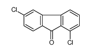1,6-Dichloro-9H-fluoren-9-one结构式