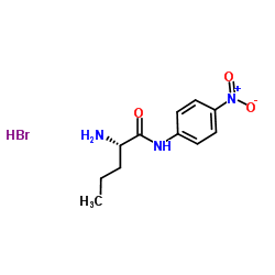 L-Norlevaline-4-nitoranilide hydrobromide structure