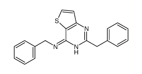 N,2-dibenzylthieno[3,2-d]pyrimidin-4-amine结构式