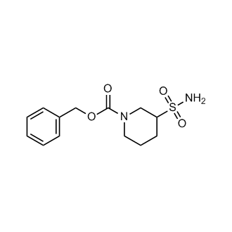1-Piperidinecarboxylicacid,3-(aminosulfonyl)-,phenylmethylester Structure